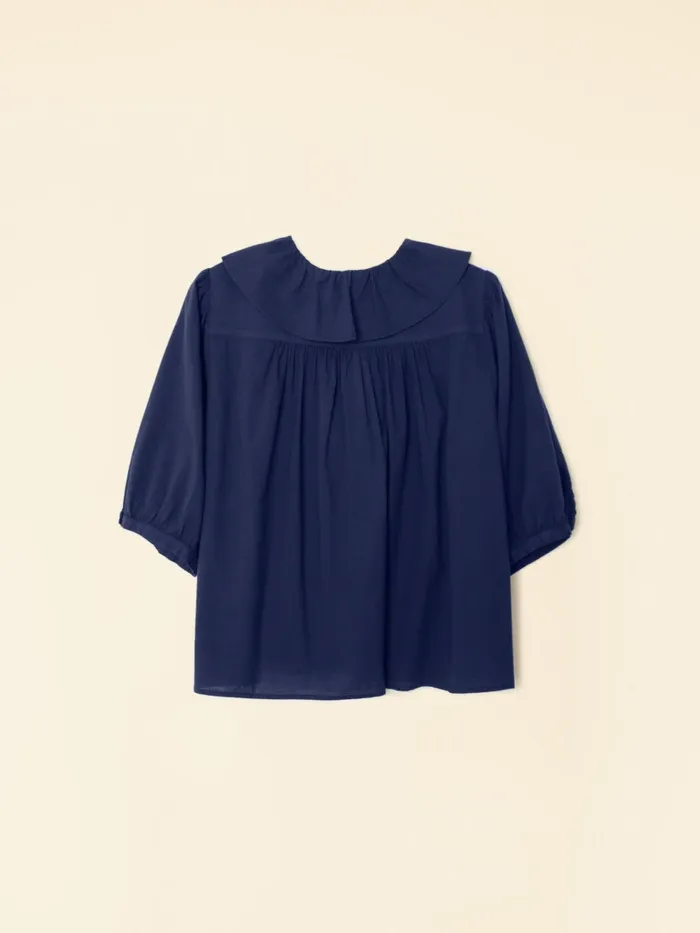 Tops Navy Caspia Top XRENA Women Tops Navy Caspia Top XRENA Women