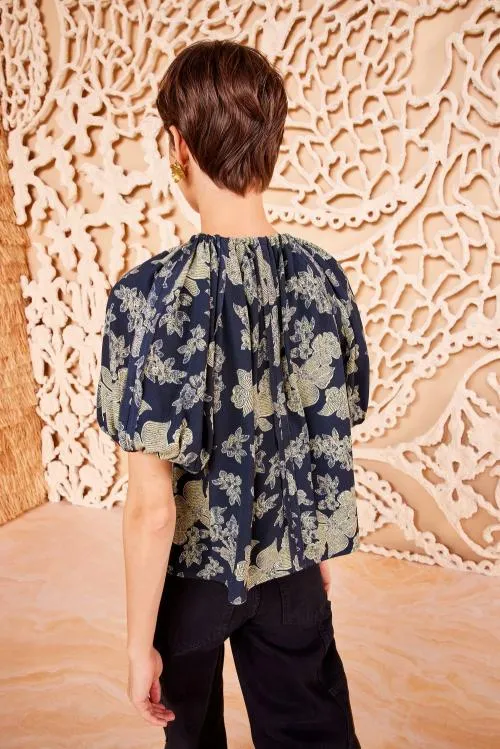 Tops Women Ulla Johnson Marcelena Top Minuit Tops Women Ulla Johnson Marcelena Top Minuit