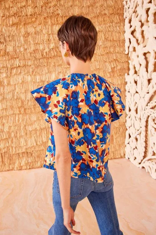 Tops Women Ulla Johnson Rumi Top Wildflower Tops Women Ulla Johnson Rumi Top Wildflower