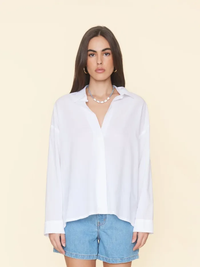 Tops Women White Henry Top XRENA