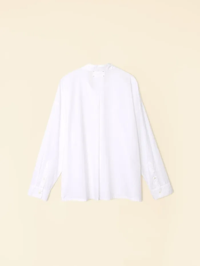Tops Women White Henry Top XRENA Tops Women White Henry Top XRENA