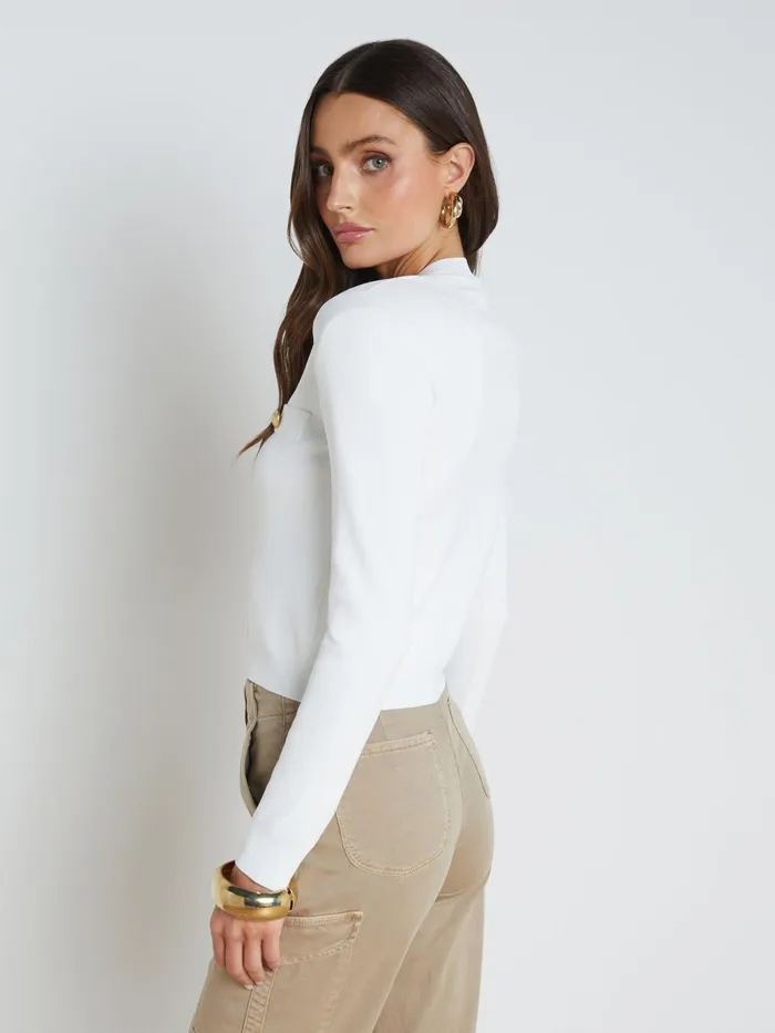Toulouse Cardigan Ivory Women L039Agence Knitwear Toulouse Cardigan Ivory Women L039Agence Knitwear
