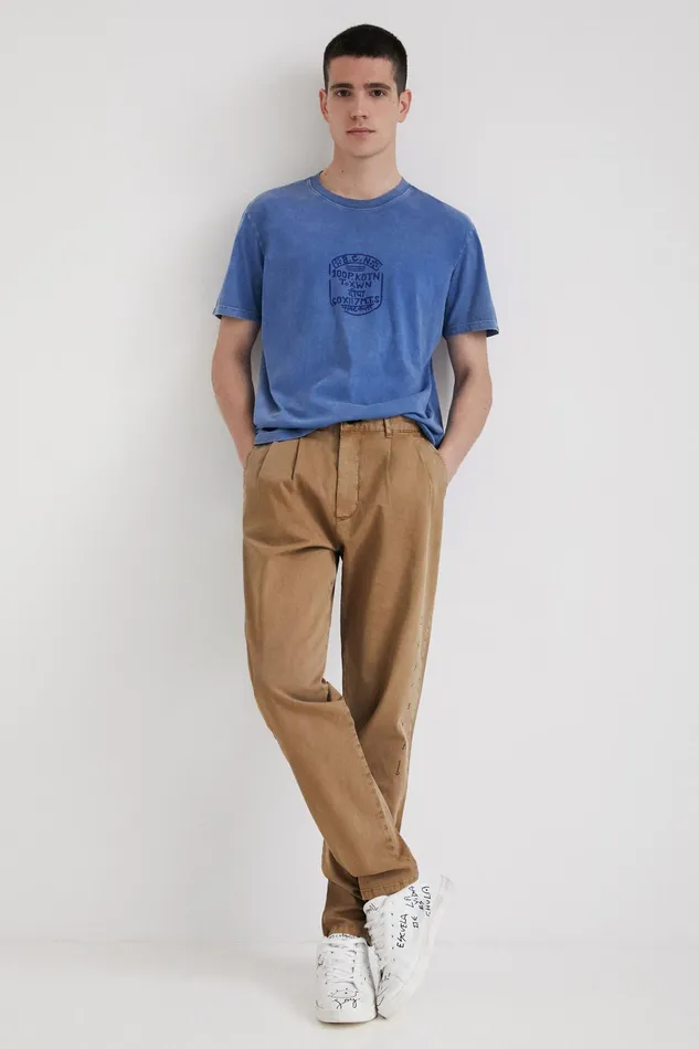 Tribal Seal Tshirt Mens Desigual Tshirt and Polos