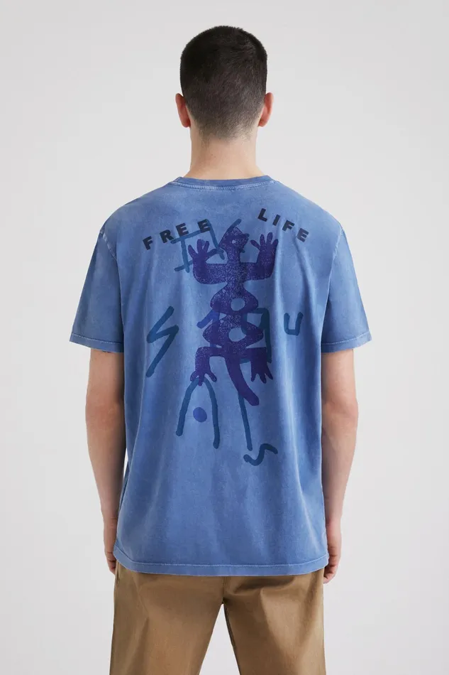 Tribal Seal Tshirt Mens Desigual Tshirt and Polos