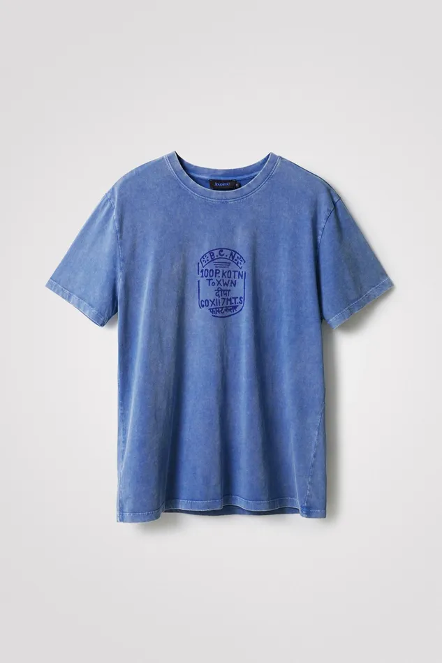 Tribal Seal Tshirt Mens Desigual Tshirt and Polos