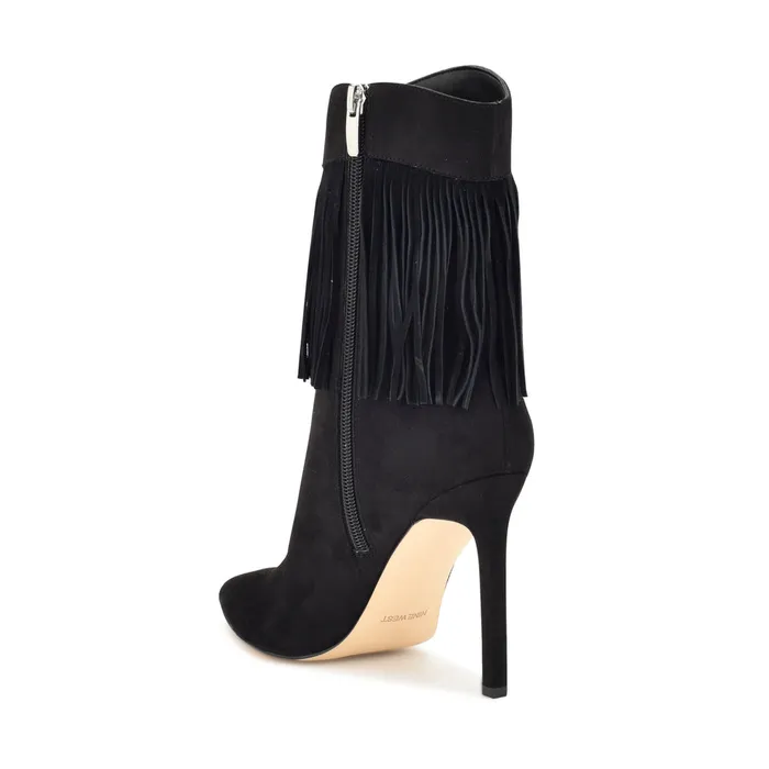 Tries Heeled Fringe Booties Tries Heeled Fringe Booties
