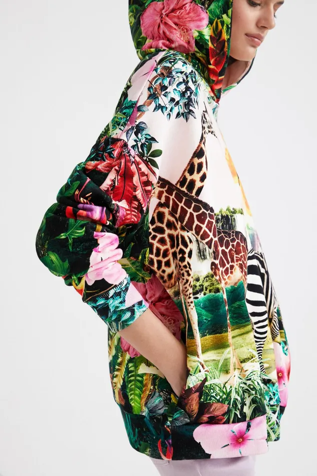 Tropical Sweatshirt Women Desigual Sweatshirts