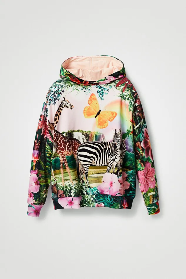 Tropical Sweatshirt Women Desigual Sweatshirts