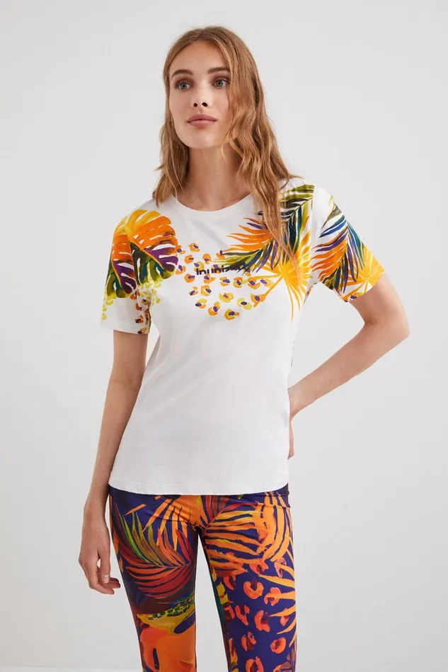 Tropical Tshirt Women Desigual Sportswear