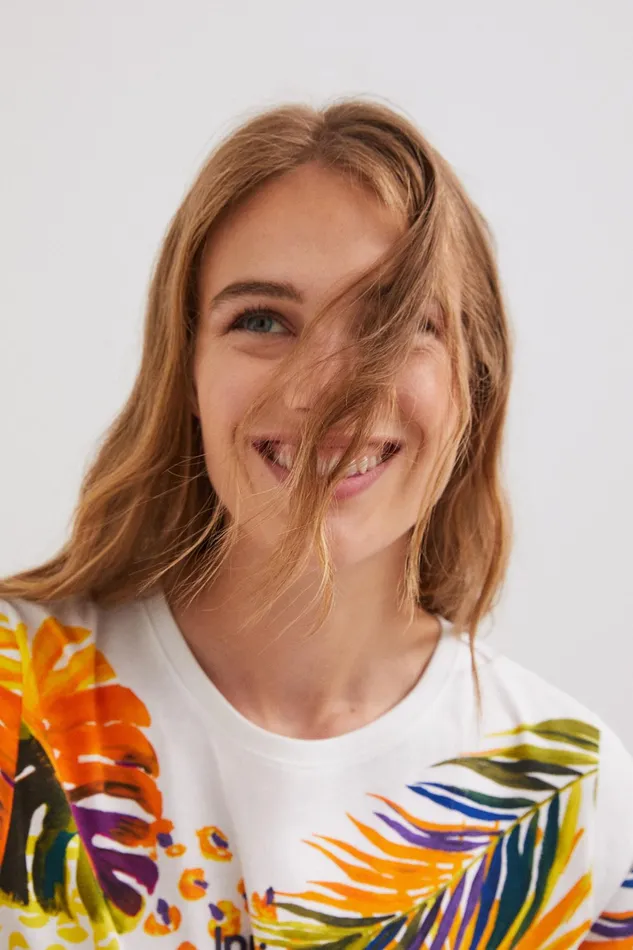 Tropical Tshirt Women Desigual Sportswear