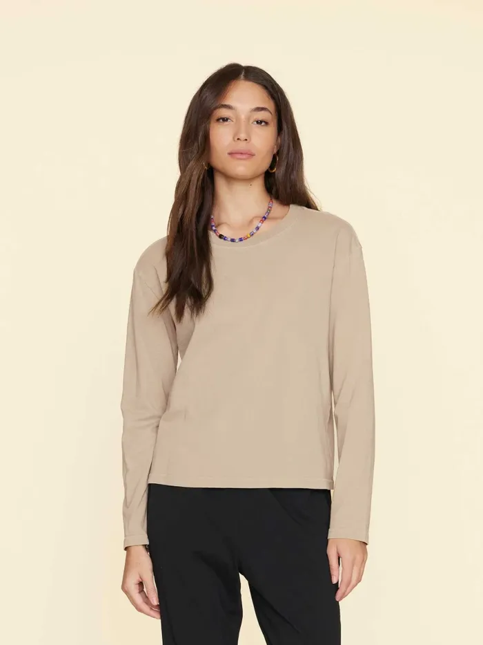 Twine Taupe Nico Tee Sweats and Tees XRENA Women