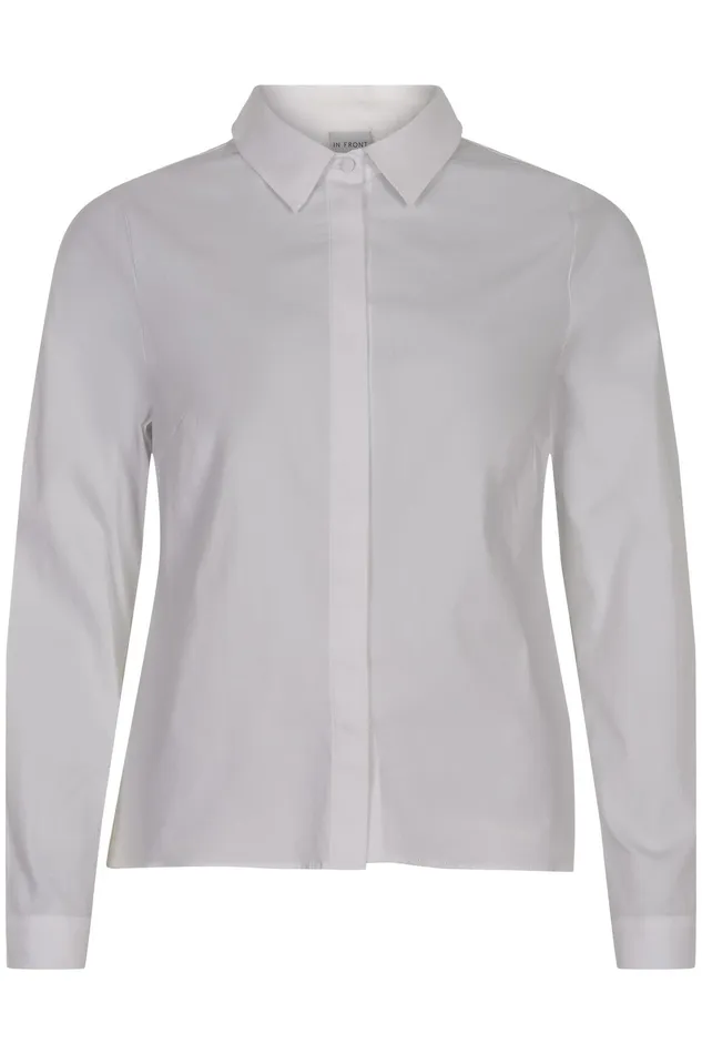 VALERIA SHIRT 15298 010 White 010 Women IN FRONT BLOUSES SHIRTS