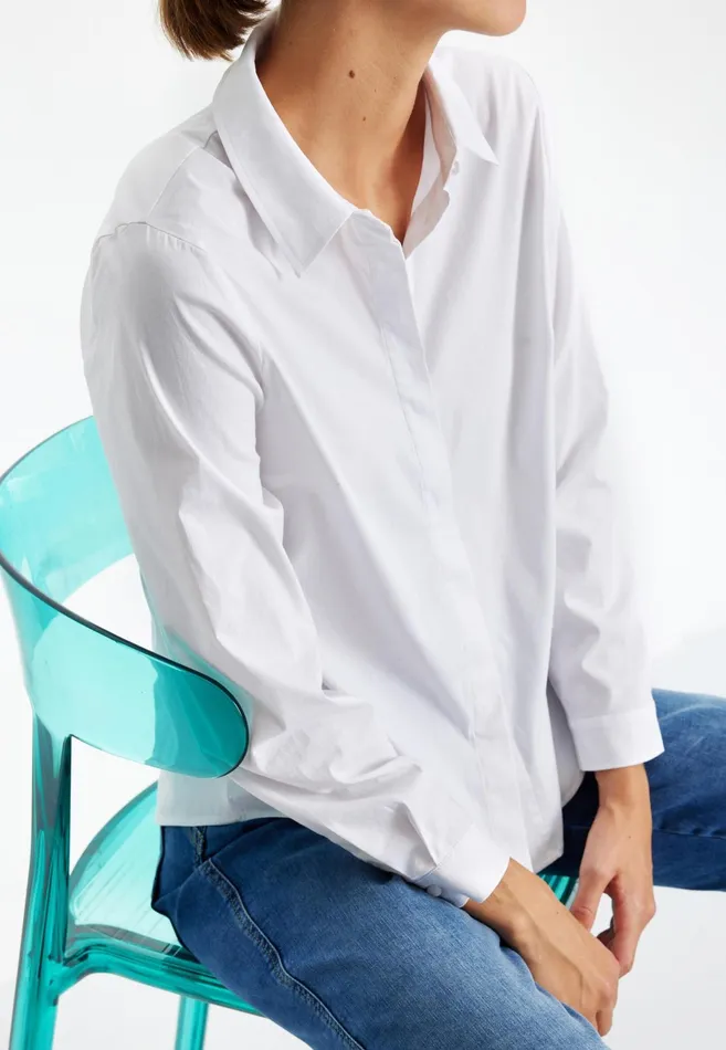 VALERIA SHIRT 15298 010 White 010 Women IN FRONT BLOUSES SHIRTS