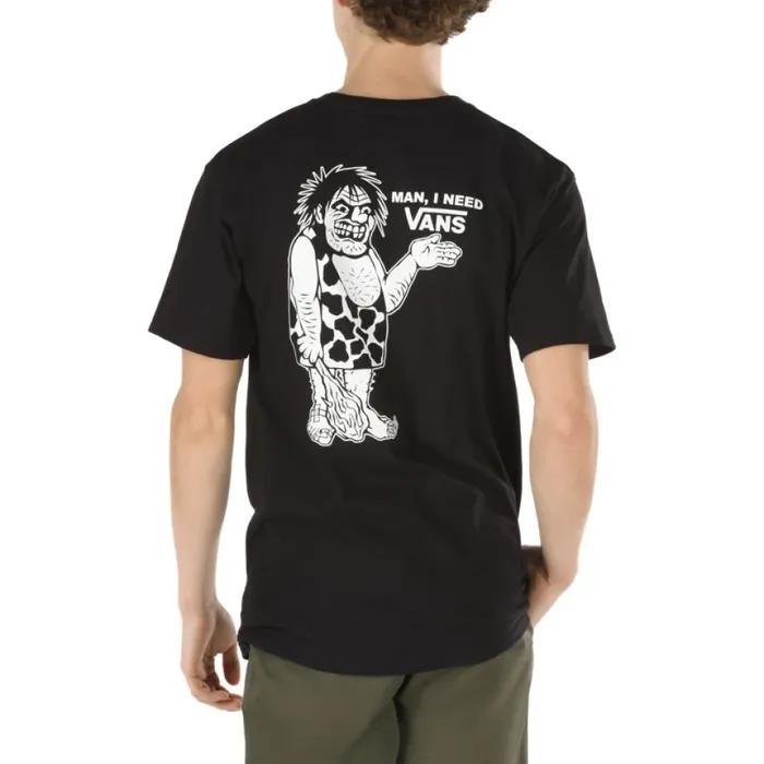 Vans Caveman Needs TShirt Black Men TShirts and Tanks
