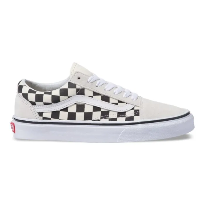 Vans Checkerboard Old Skool WhiteBlack Women Classics Shoes