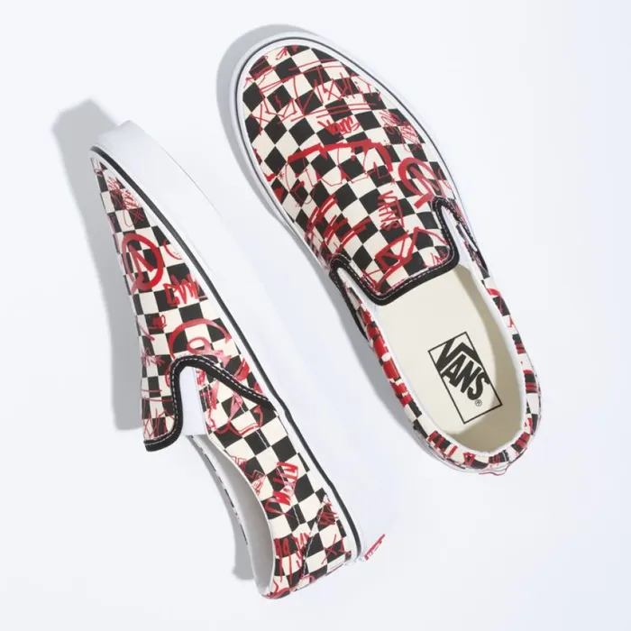 Vans Classics Shoes MenWomen Crew Classic SlipOn CheckerboardRed Vans Classics Shoes MenWomen Crew Classic SlipOn CheckerboardRed