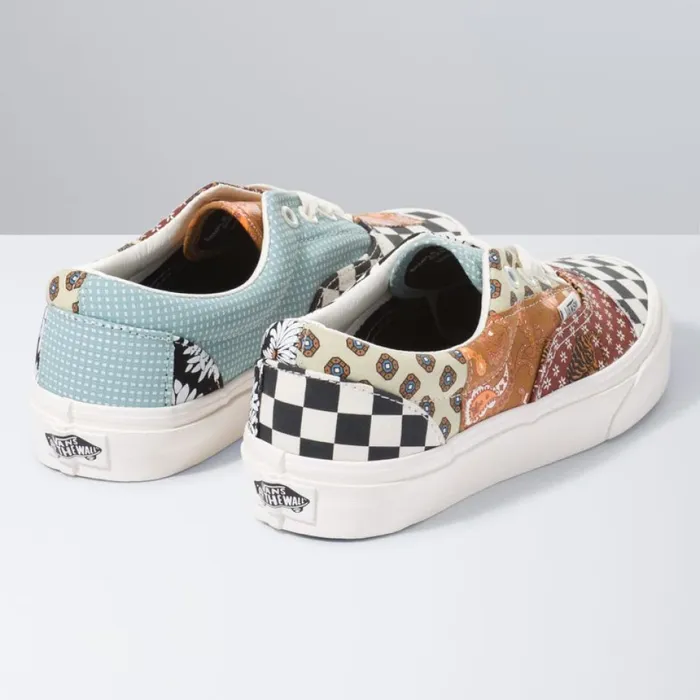 Vans Classics Shoes MenWomen Tiger Patchwork Era BlackTrue White Vans Classics Shoes MenWomen Tiger Patchwork Era BlackTrue White