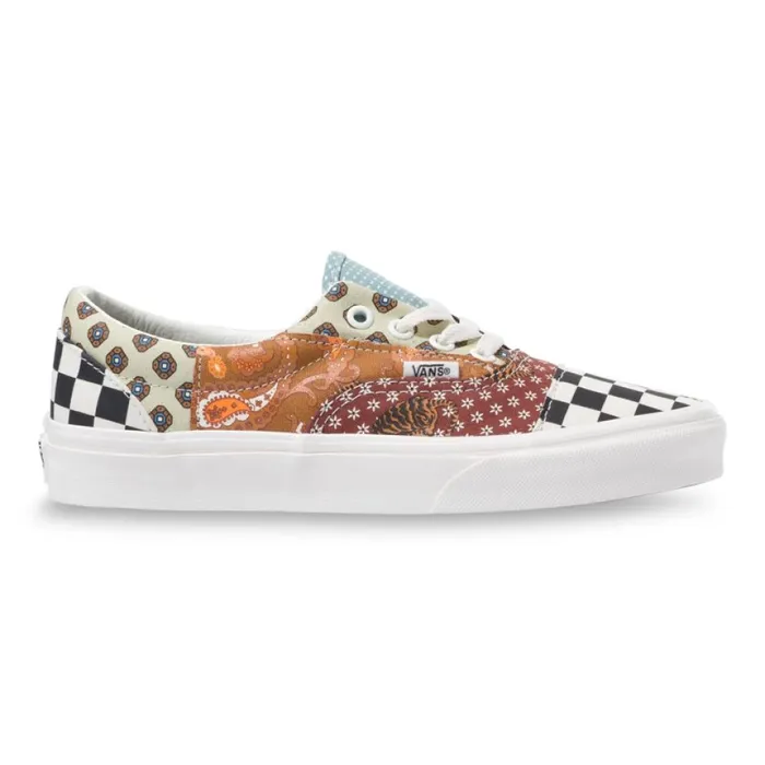 Vans Classics Shoes MenWomen Tiger Patchwork Era BlackTrue White Vans Classics Shoes MenWomen Tiger Patchwork Era BlackTrue White