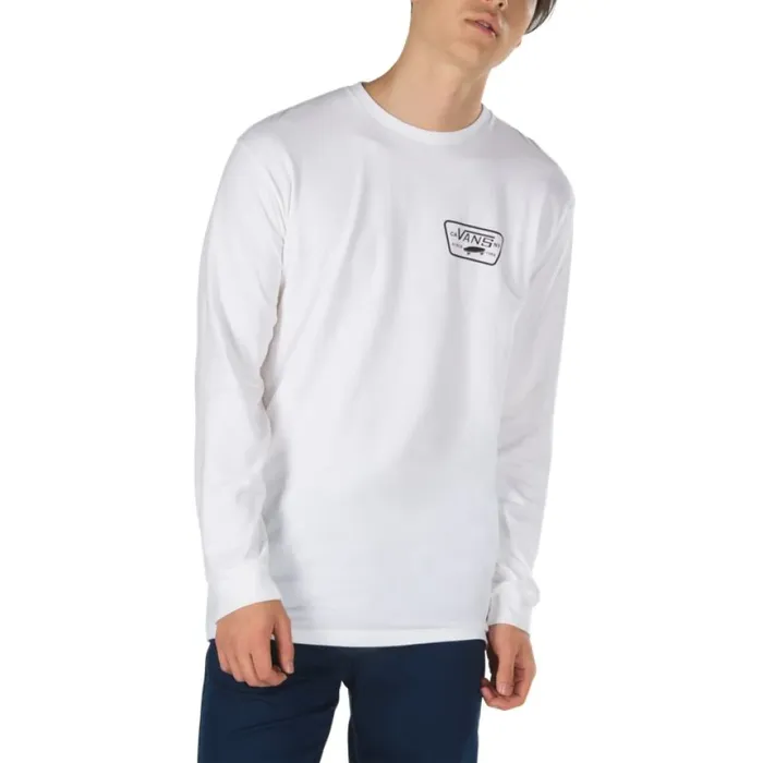Vans Full Patch Back Long Sleeve TShirt WhiteBlack Men TShirts and Tanks Vans Full Patch Back Long Sleeve TShirt WhiteBlack Men TShirts and Tanks