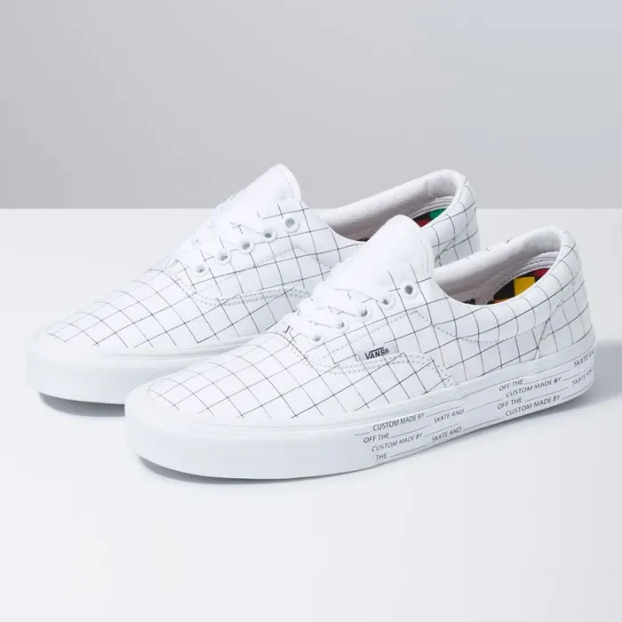 Vans UColor Era CheckerboardTrue White MenWomen Classics Shoes