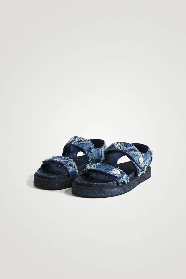 Velcro Denim Sandals Women Desigual Sandals