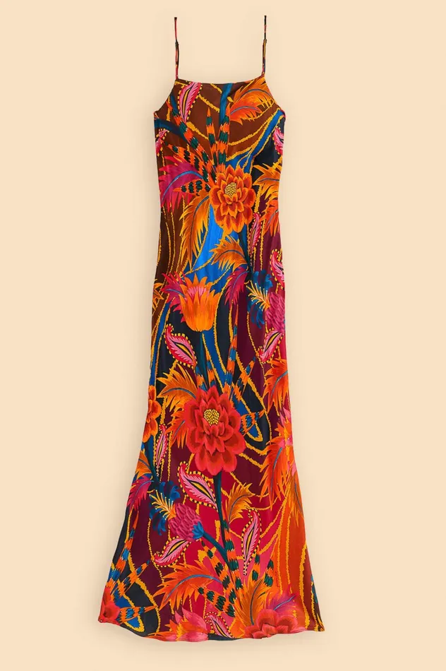 Vintage Wave Multicolor Lenzing Ecovero Viscose Maxi Dress Women FARM Rio Maxi Dresses Vintage Wave Multicolor Lenzing Ecovero Viscose Maxi Dress Women FARM Rio Maxi Dresses