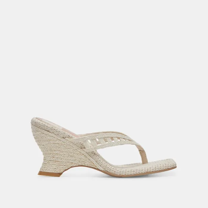 Wedges Women Dolce Vita Nullah Wedges Oatmeal Raffia