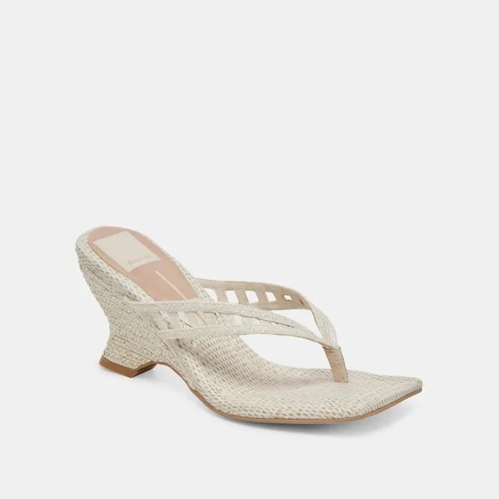 Wedges Women Dolce Vita Nullah Wedges Oatmeal Raffia