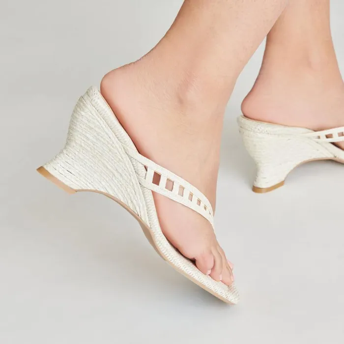 Wedges Women Dolce Vita Nullah Wedges Oatmeal Raffia