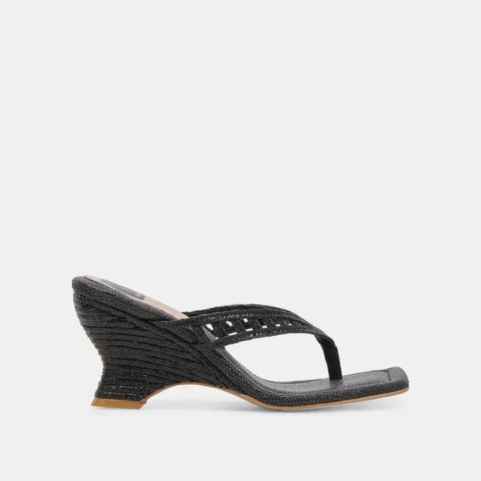 Wedges Women Dolce Vita Nullah Wedges Onyx Raffia