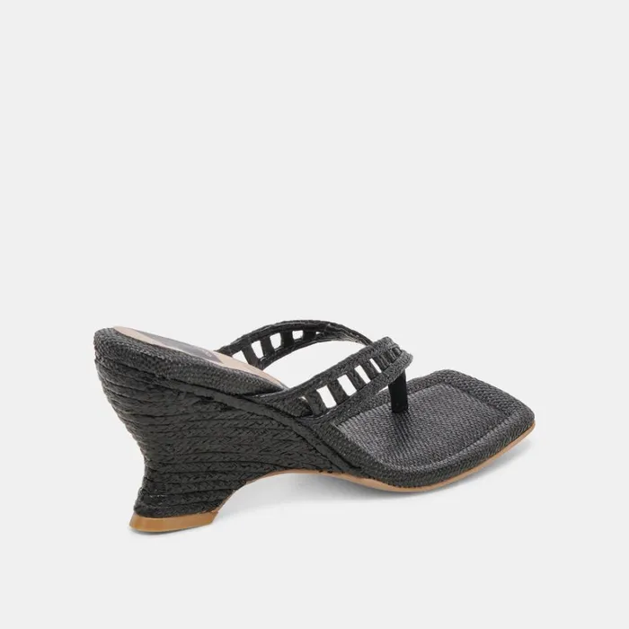 Wedges Women Dolce Vita Nullah Wedges Onyx Raffia