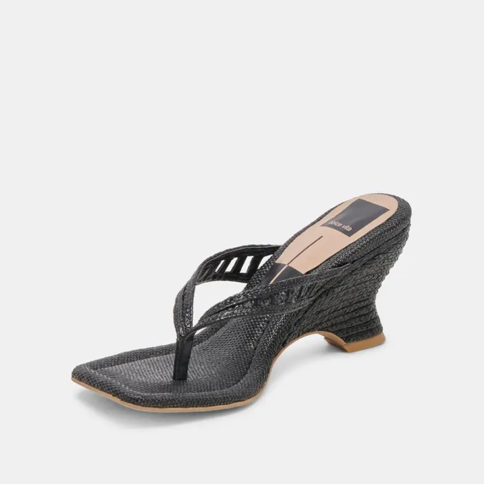 Wedges Women Dolce Vita Nullah Wedges Onyx Raffia