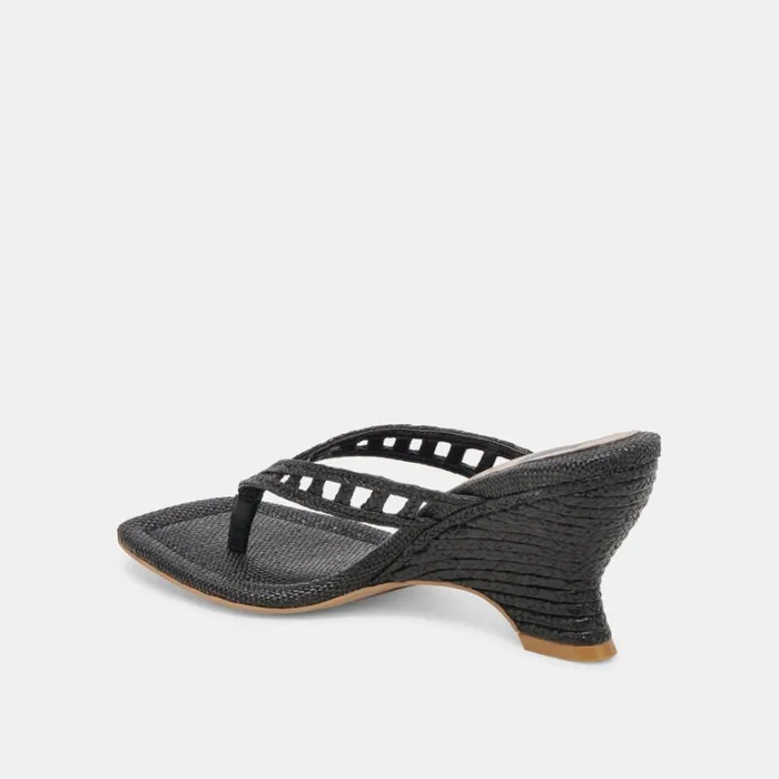 Wedges Women Dolce Vita Nullah Wedges Onyx Raffia