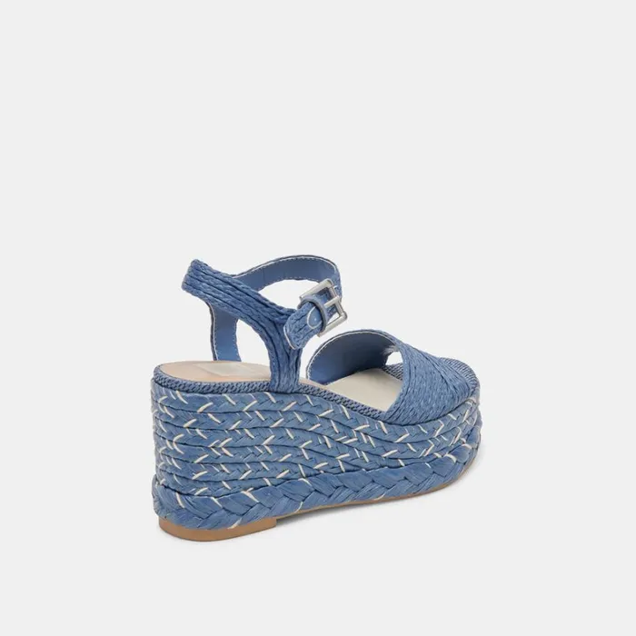 Wedges Women Dolce Vita Tiago Wedges Blue Raffia