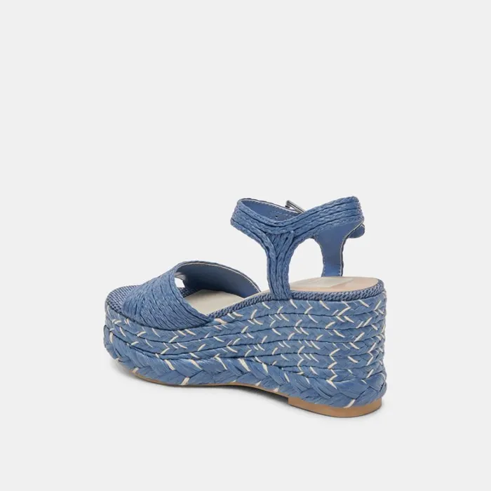 Wedges Women Dolce Vita Tiago Wedges Blue Raffia
