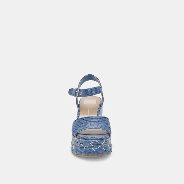 Wedges Women Dolce Vita Tiago Wedges Blue Raffia