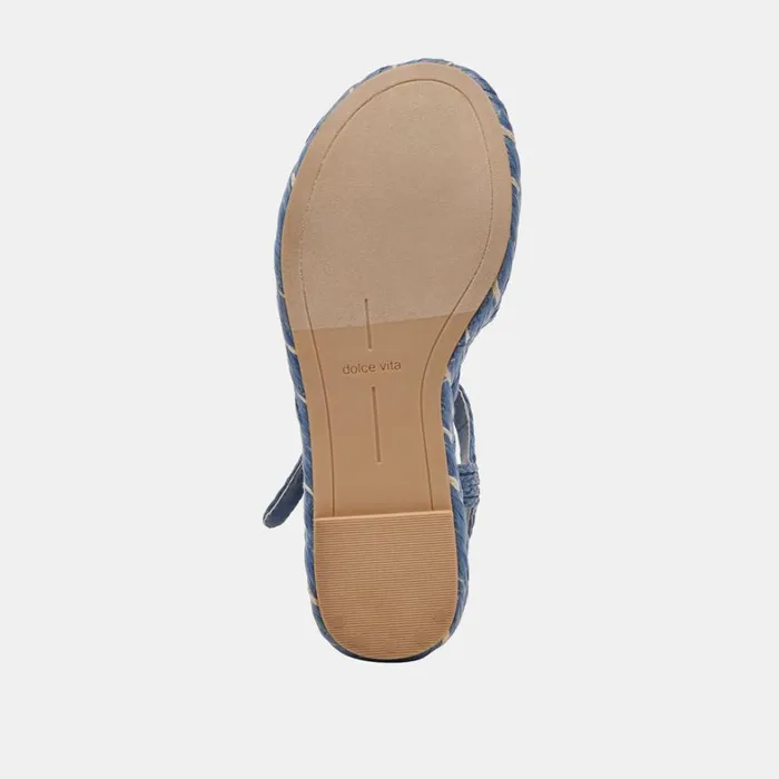 Wedges Women Dolce Vita Tiago Wedges Blue Raffia