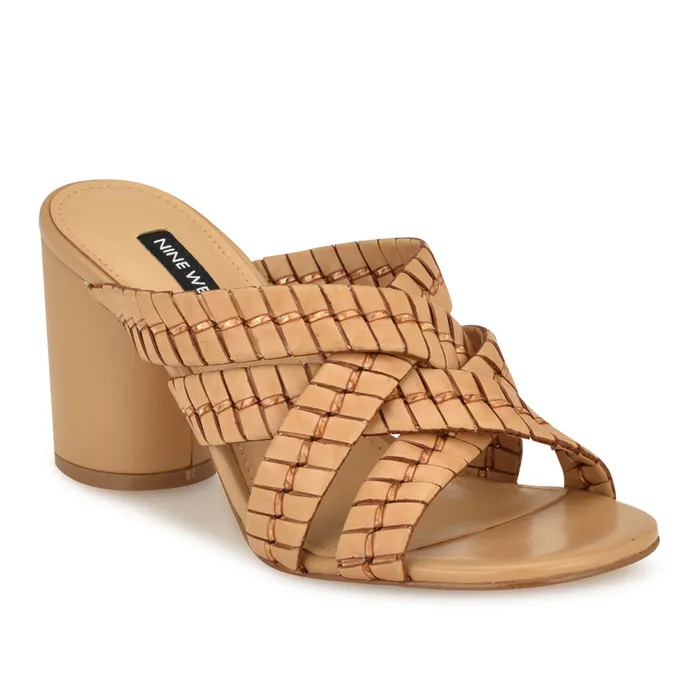 Wenea Strappy Heeled Slide Sandals Wenea Strappy Heeled Slide Sandals