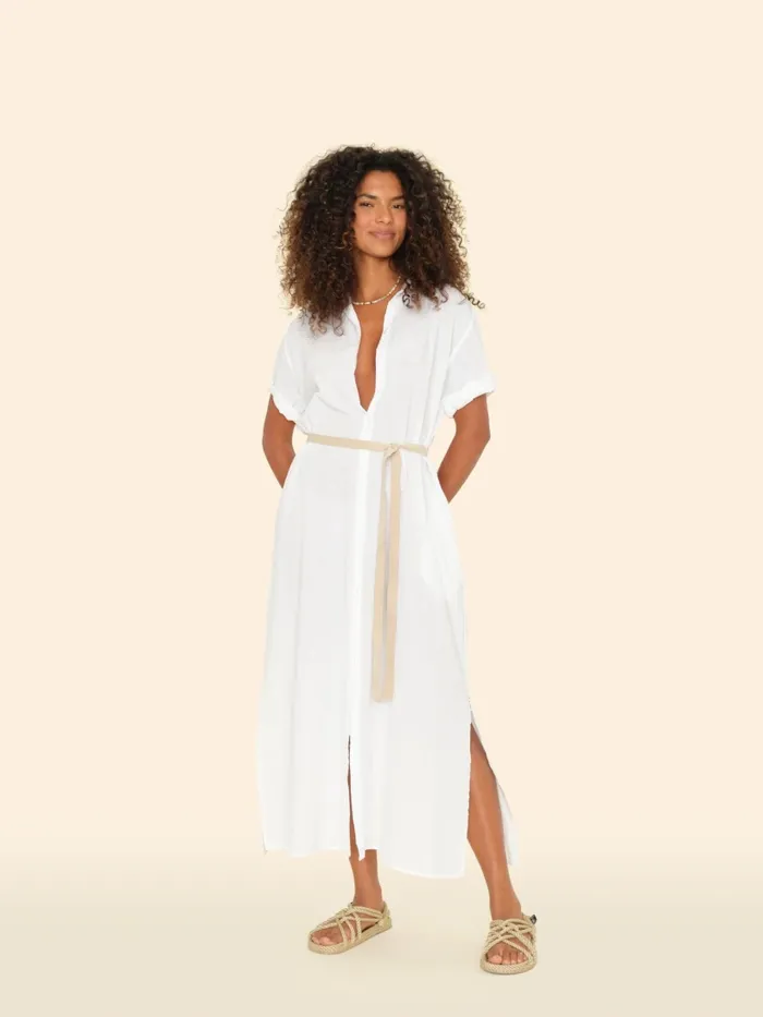 White Linnet Dress Women Dresses XRENA White Linnet Dress Women Dresses XRENA