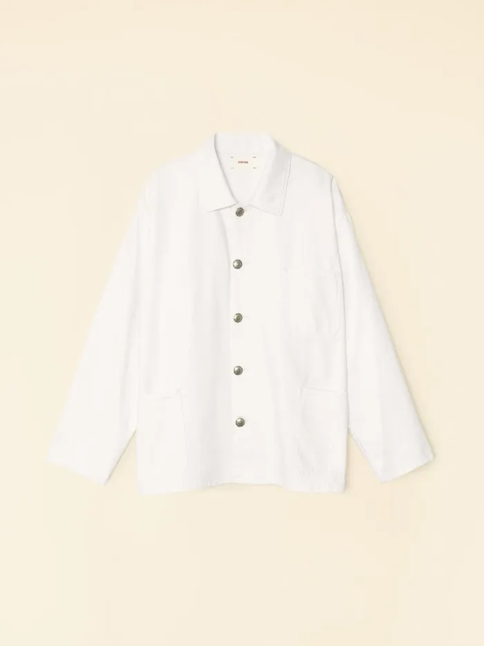 White Stanford Denim Jacket Sweaters and Jackets XRENA Women White Stanford Denim Jacket Sweaters and Jackets XRENA Women