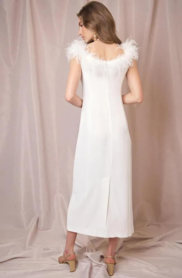Winslett Ivory Feathers Women RIXO Bridal Winslett Ivory Feathers Women RIXO Bridal