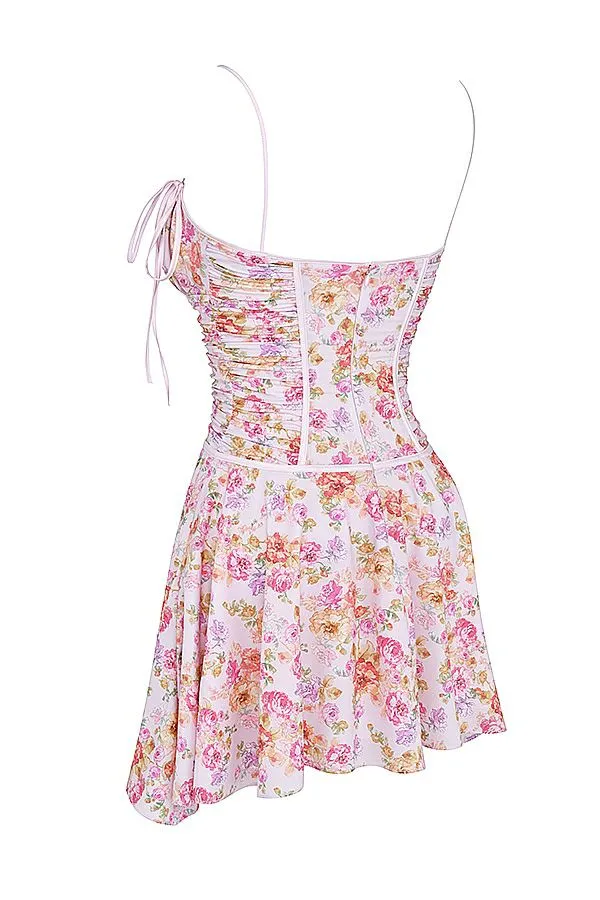 Women Alejandra Light Lavender Print Corset Dress House Of CB Dresses