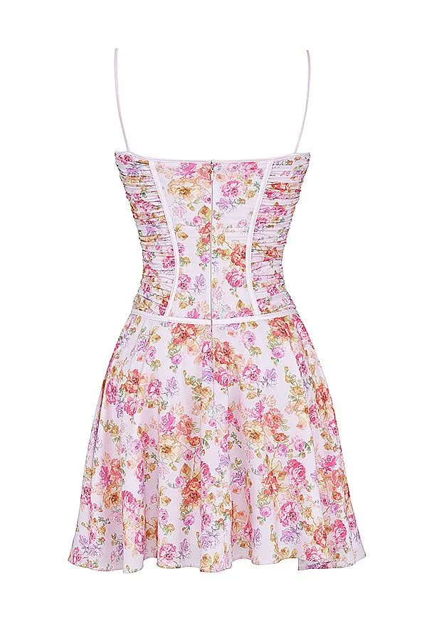 Women Alejandra Light Lavender Print Corset Dress House Of CB Dresses