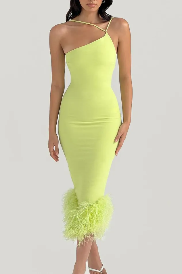 Women Alessia Lime Midi Dress House Of CB Dresses Women Alessia Lime Midi Dress House Of CB Dresses