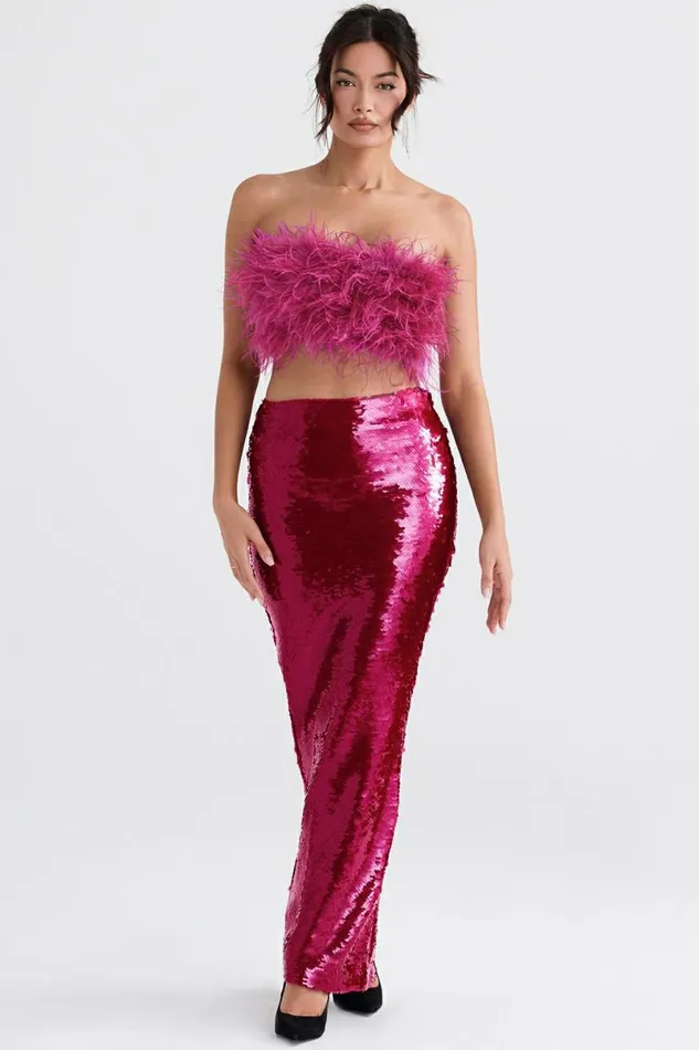 Women Alexis Hot Pint Sequin Maxi Skirt House Of CB Bottoms