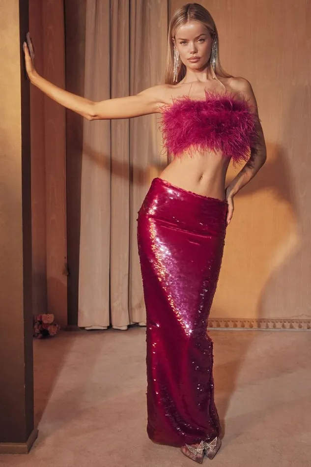 Women Alexis Hot Pint Sequin Maxi Skirt House Of CB Bottoms Women Alexis Hot Pint Sequin Maxi Skirt House Of CB Bottoms
