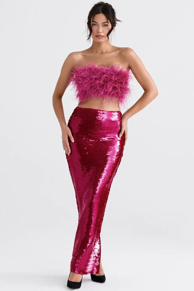 Women Alexis Hot Pint Sequin Maxi Skirt House Of CB Bottoms Women Alexis Hot Pint Sequin Maxi Skirt House Of CB Bottoms