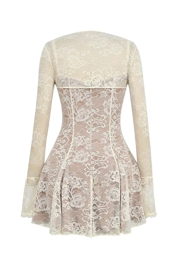 Women Alice Vintage Cream Lace Mini Dress House Of CB Dresses Women Alice Vintage Cream Lace Mini Dress House Of CB Dresses