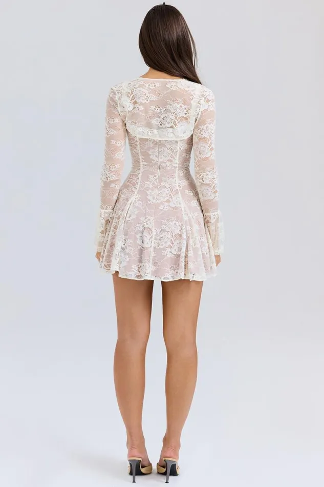 Women Alice Vintage Cream Lace Mini Dress House Of CB Dresses Women Alice Vintage Cream Lace Mini Dress House Of CB Dresses