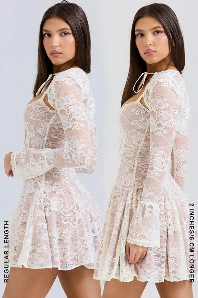 Women Alice Vintage Cream Lace Mini Dress House Of CB Dresses Women Alice Vintage Cream Lace Mini Dress House Of CB Dresses
